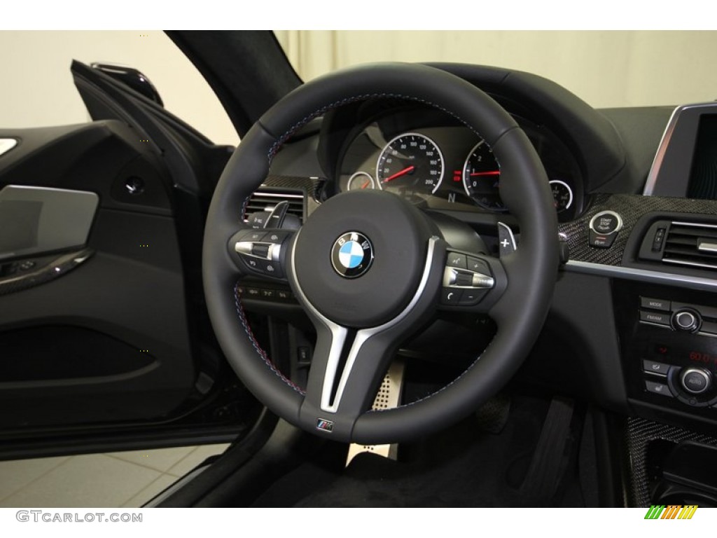 2013 BMW M6 Coupe Black Steering Wheel Photo #80283881
