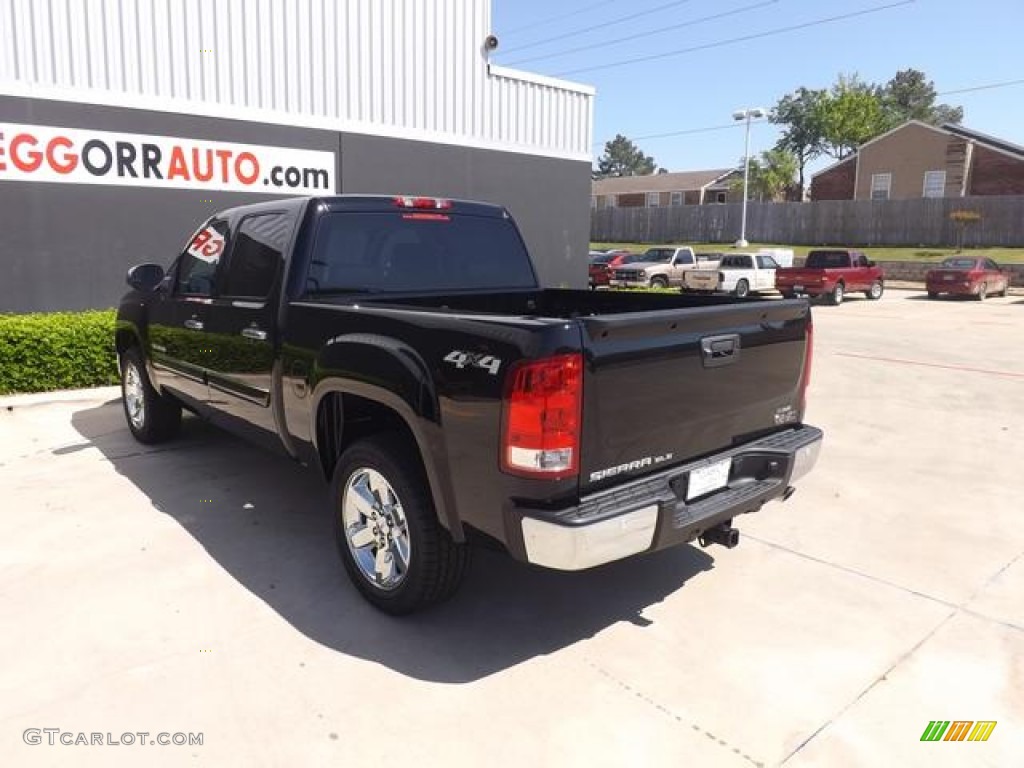 2013 Sierra 1500 SLE Crew Cab 4x4 - Onyx Black / Ebony photo #5