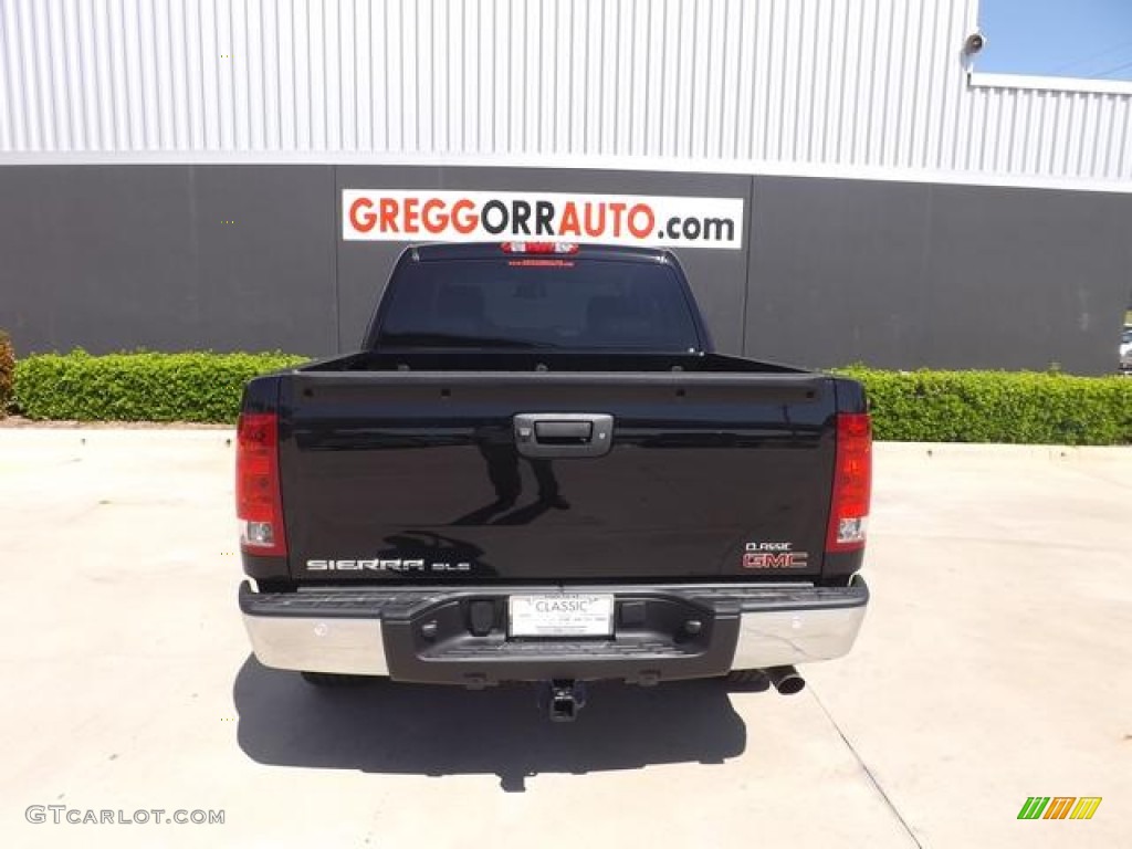 2013 Sierra 1500 SLE Crew Cab 4x4 - Onyx Black / Ebony photo #6
