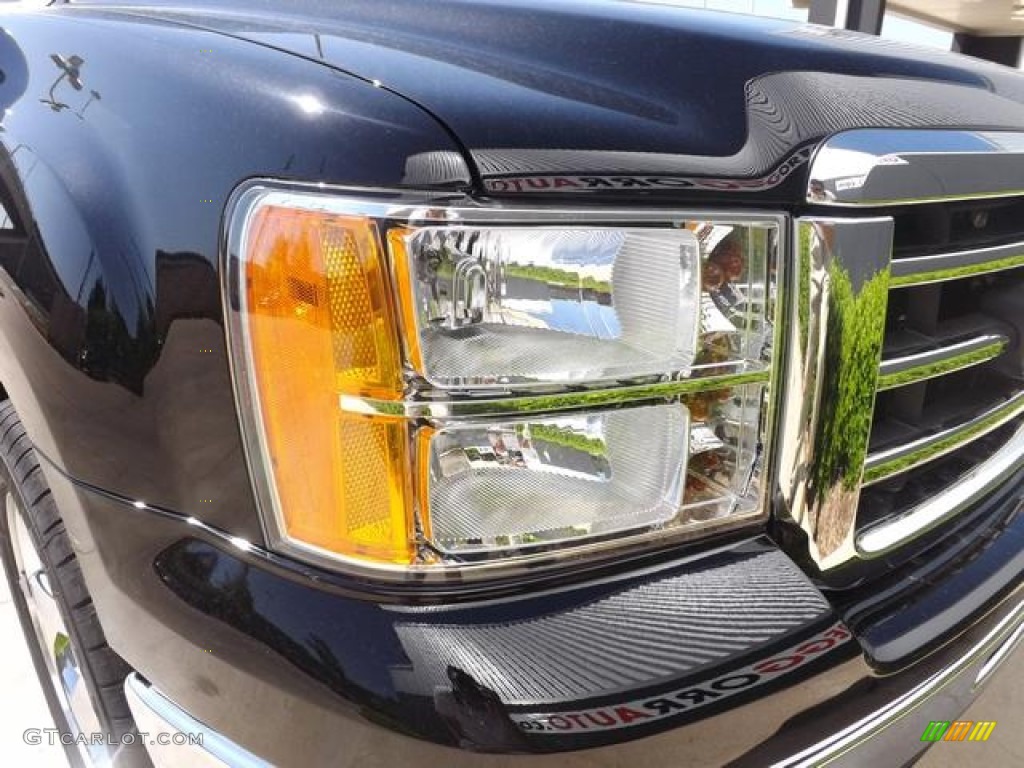 2013 Sierra 1500 SLE Crew Cab 4x4 - Onyx Black / Ebony photo #13