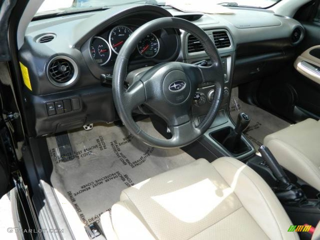 Desert Beige Interior 2007 Subaru Impreza WRX Sedan Photo #80285456