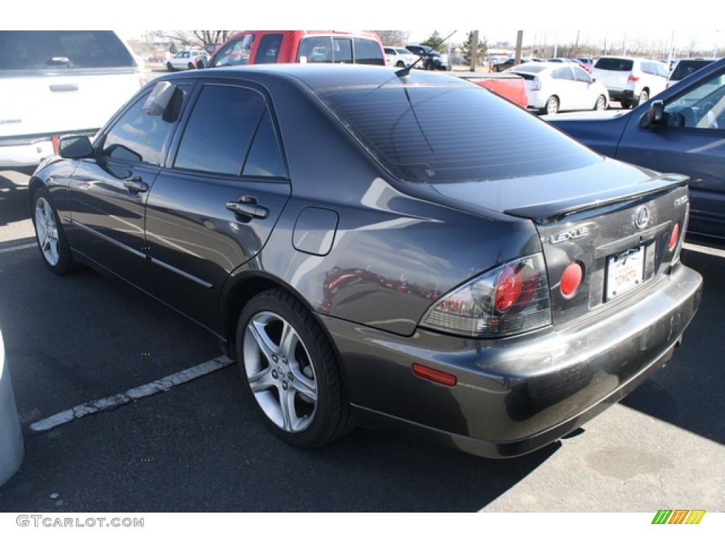 2003 IS 300 Sedan - Graphite Gray Pearl / Black photo #3