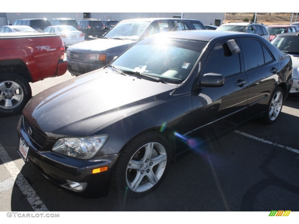 2003 IS 300 Sedan - Graphite Gray Pearl / Black photo #4