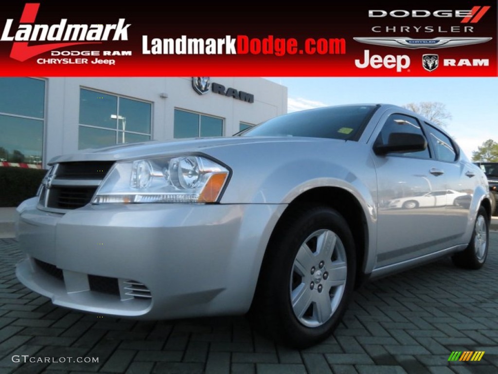 2010 Avenger SXT - Bright Silver Metallic / Dark Slate Gray photo #1