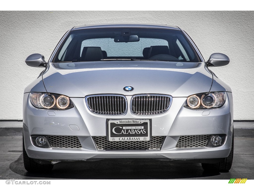 2009 3 Series 335i Coupe - Titanium Silver Metallic / Black photo #2