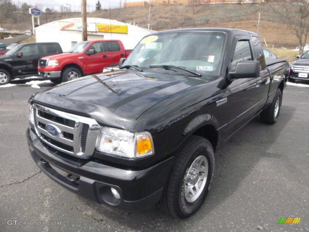 Black 2011 Ford Ranger XLT SuperCab 4x4 Exterior Photo #80287809