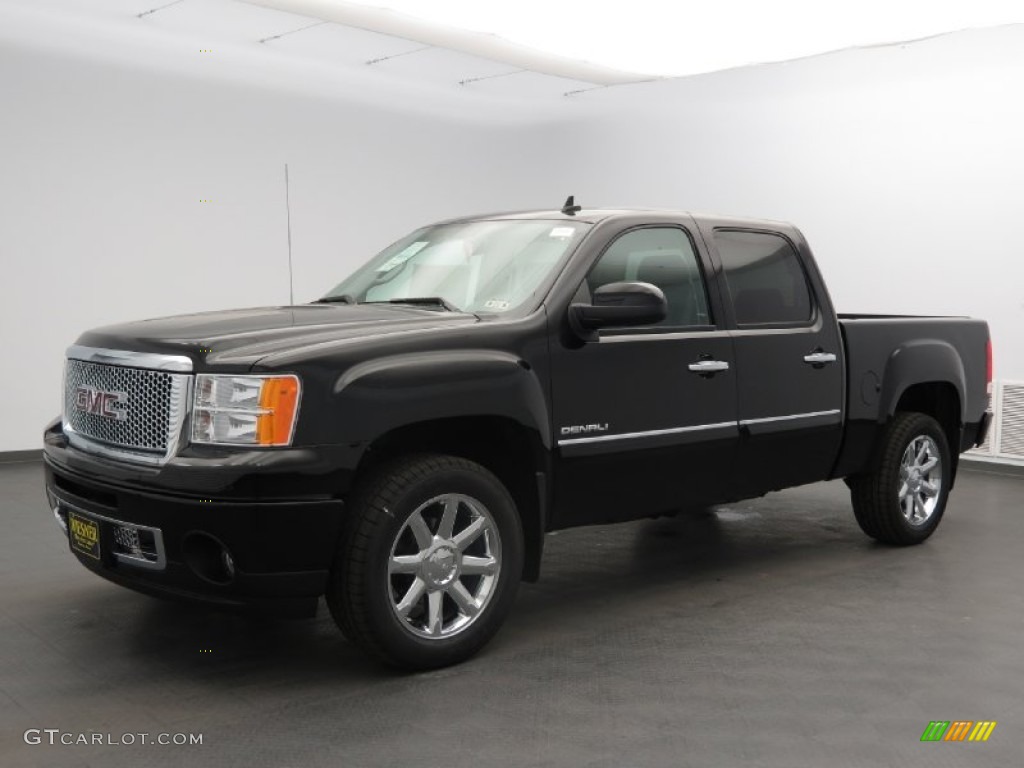 2013 Sierra 1500 Denali Crew Cab - Onyx Black / Ebony photo #1