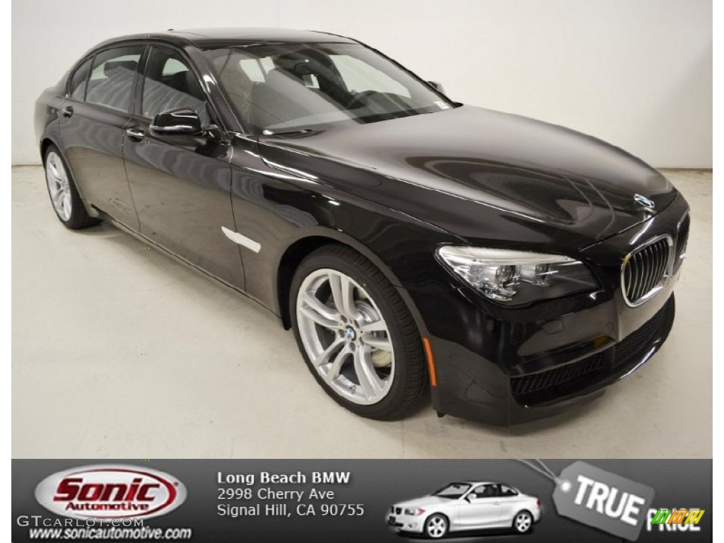 2013 7 Series 740Li Sedan - Jet Black / Black photo #1