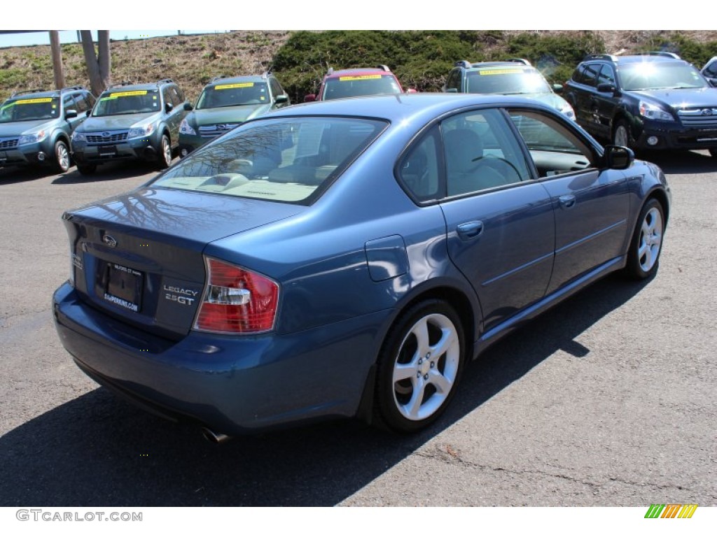 2006 Legacy 2.5 GT Limited Sedan - Atlantic Blue Pearl / Taupe photo #6