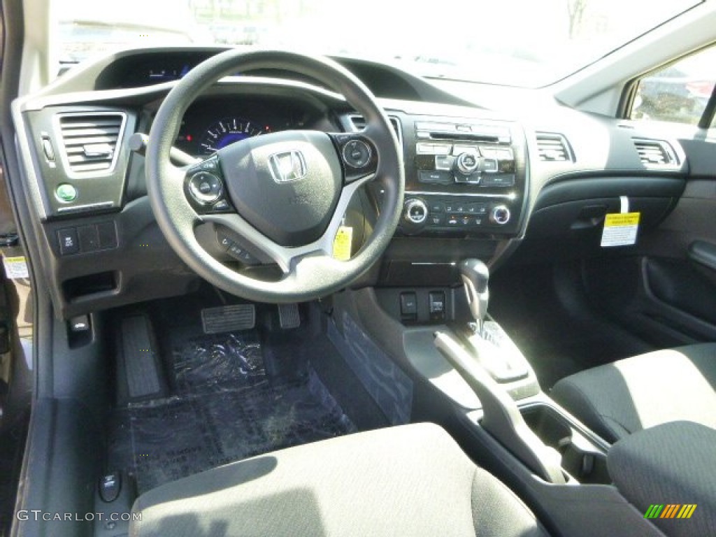 2013 Honda Civic LX Sedan Black Dashboard Photo #80293052