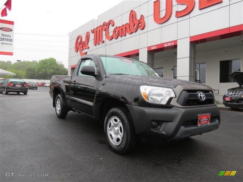 2012 Tacoma Regular Cab - Black / Graphite photo #1