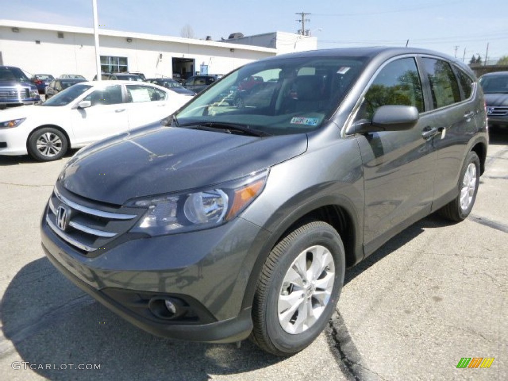 2013 CR-V EX AWD - Polished Metal Metallic / Gray photo #7