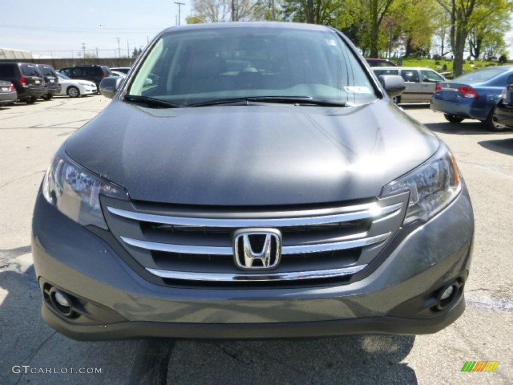 2013 CR-V EX AWD - Polished Metal Metallic / Gray photo #8