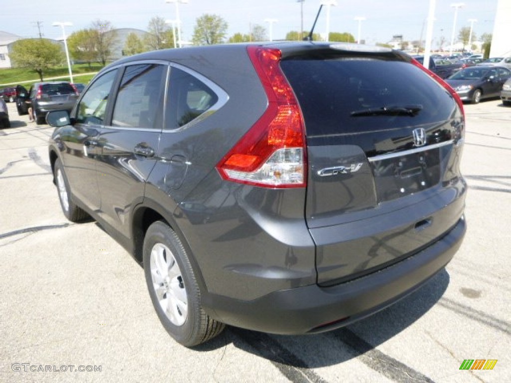 2013 CR-V EX AWD - Polished Metal Metallic / Gray photo #5