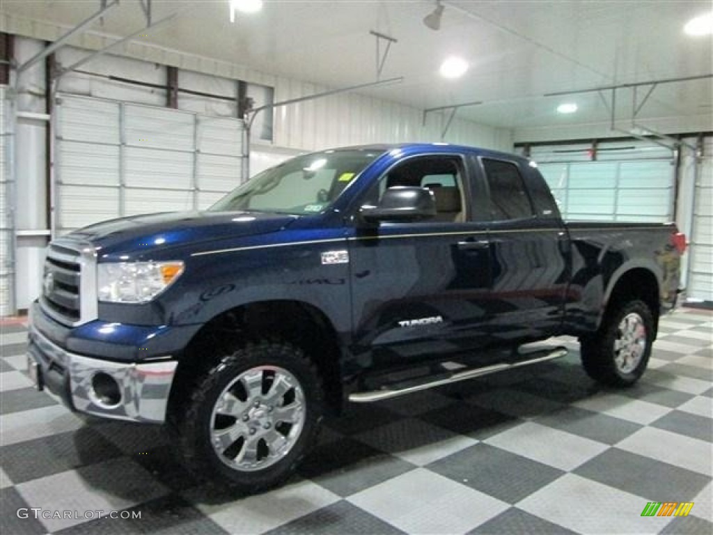 2011 Tundra SR5 Double Cab 4x4 - Black / Sand Beige photo #4