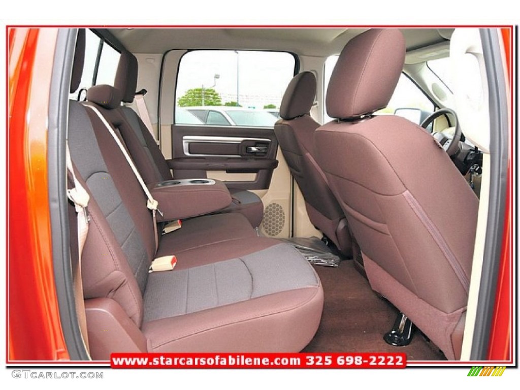 2013 1500 Lone Star Crew Cab - Copperhead Pearl / Canyon Brown/Light Frost Beige photo #22