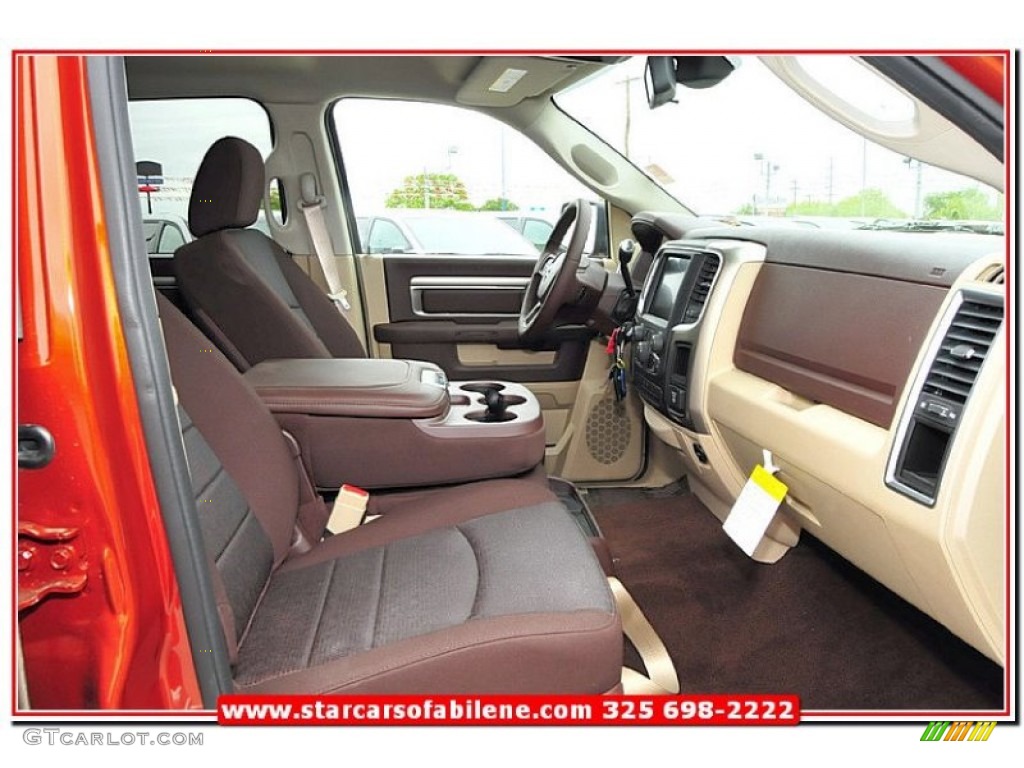 2013 1500 Lone Star Crew Cab - Copperhead Pearl / Canyon Brown/Light Frost Beige photo #23