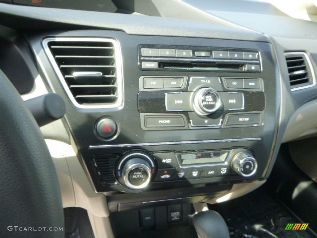 2013 Civic EX Sedan - Urban Titanium Metallic / Beige photo #18