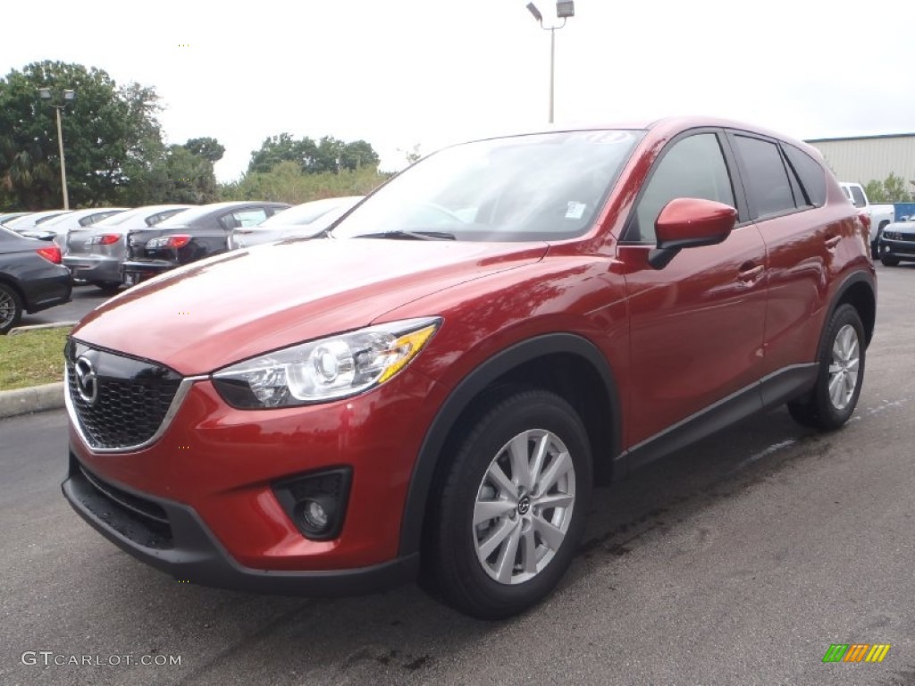 2013 CX-5 Touring - Zeal Red Mica / Sand photo #1