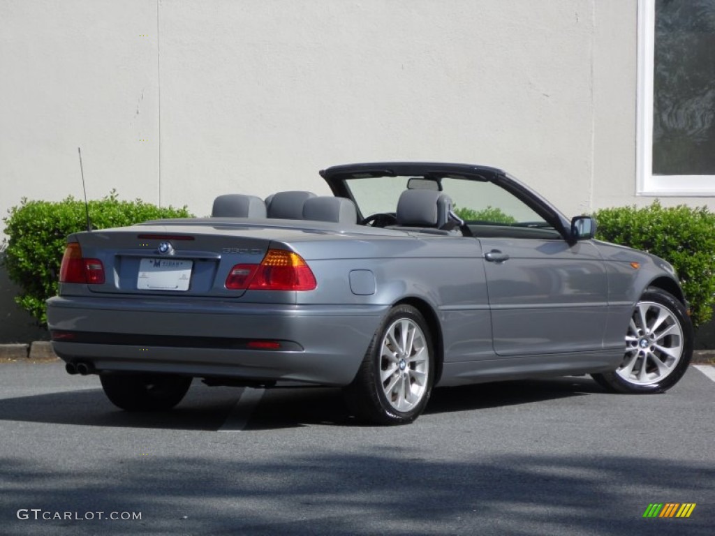 2004 3 Series 330i Convertible - Silver Grey Metallic / Grey photo #2