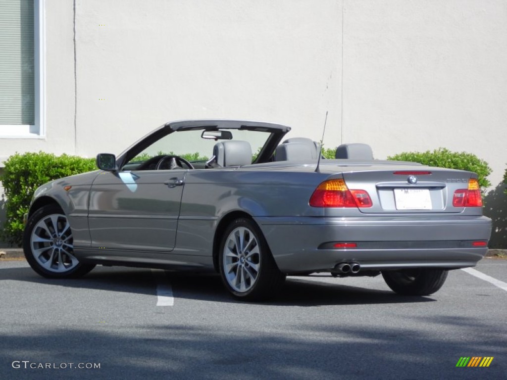 2004 3 Series 330i Convertible - Silver Grey Metallic / Grey photo #3