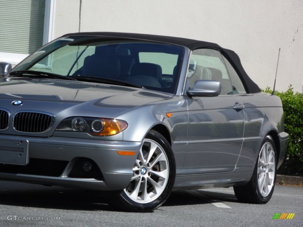 2004 3 Series 330i Convertible - Silver Grey Metallic / Grey photo #6