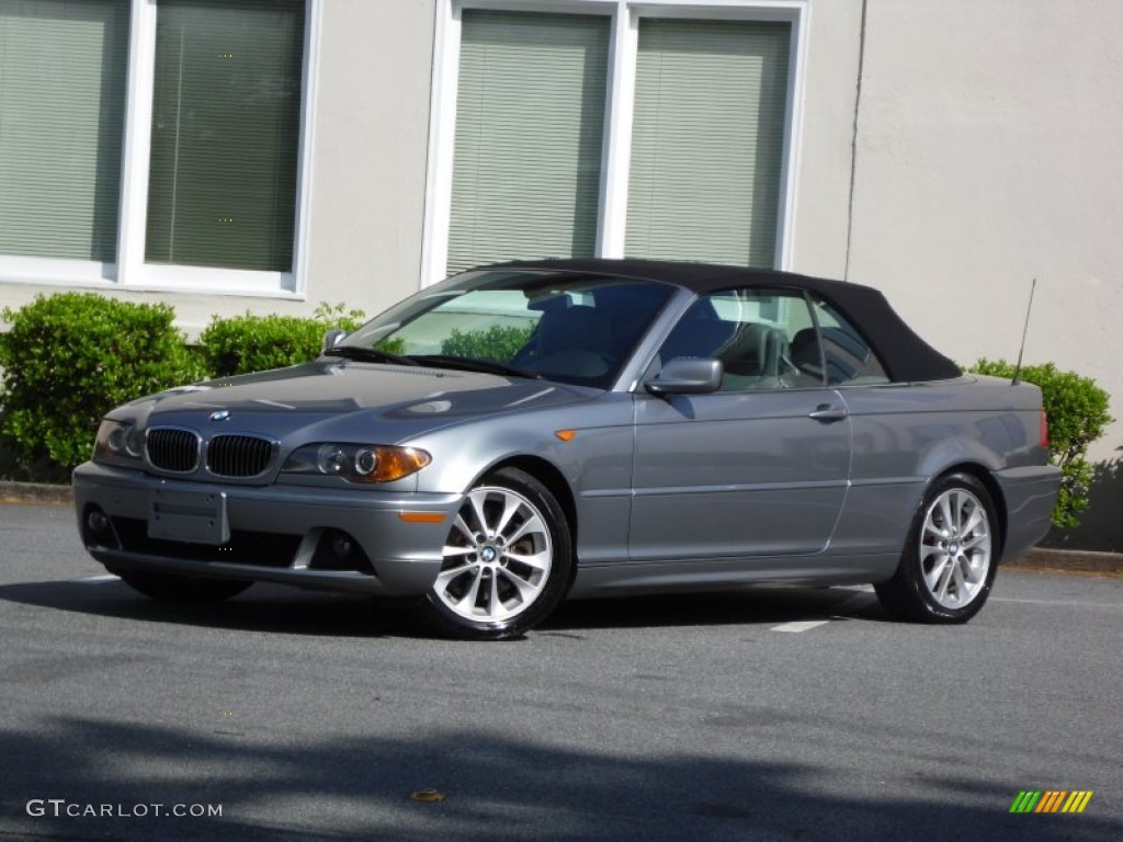 2004 3 Series 330i Convertible - Silver Grey Metallic / Grey photo #7