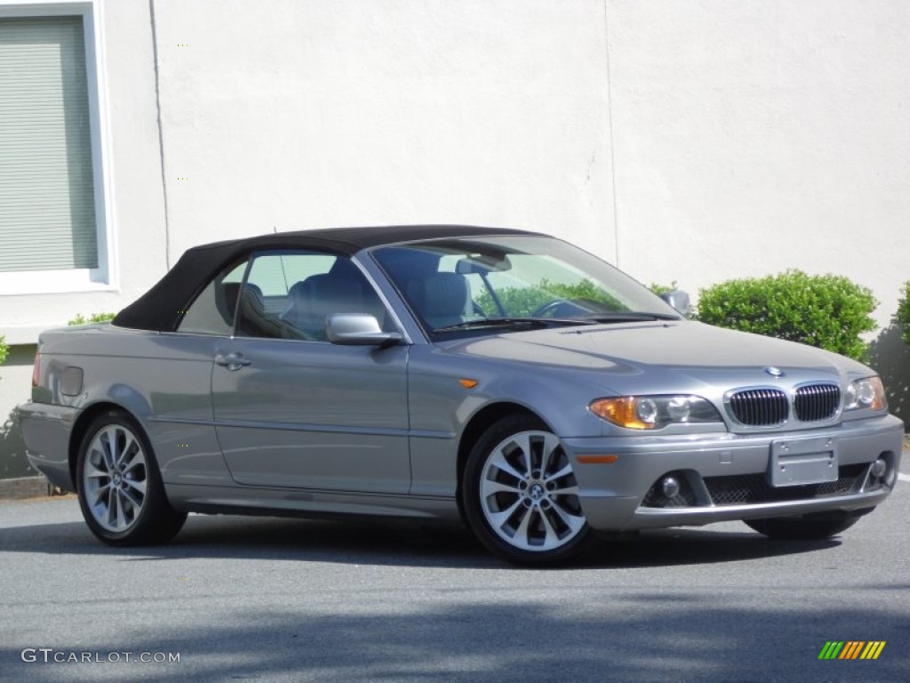 2004 3 Series 330i Convertible - Silver Grey Metallic / Grey photo #9