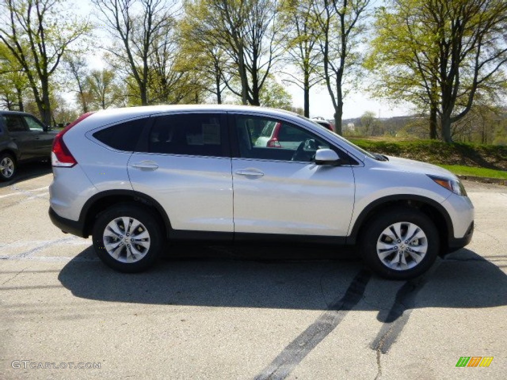 2013 CR-V EX AWD - Alabaster Silver Metallic / Black photo #2
