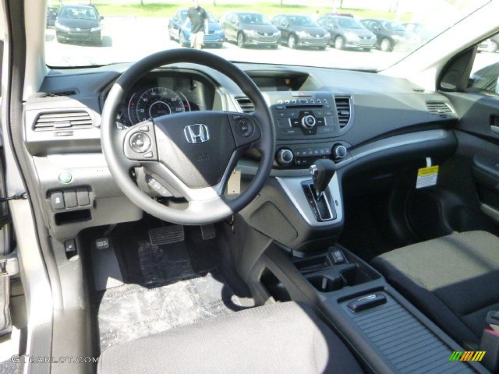 2013 CR-V EX AWD - Alabaster Silver Metallic / Black photo #12