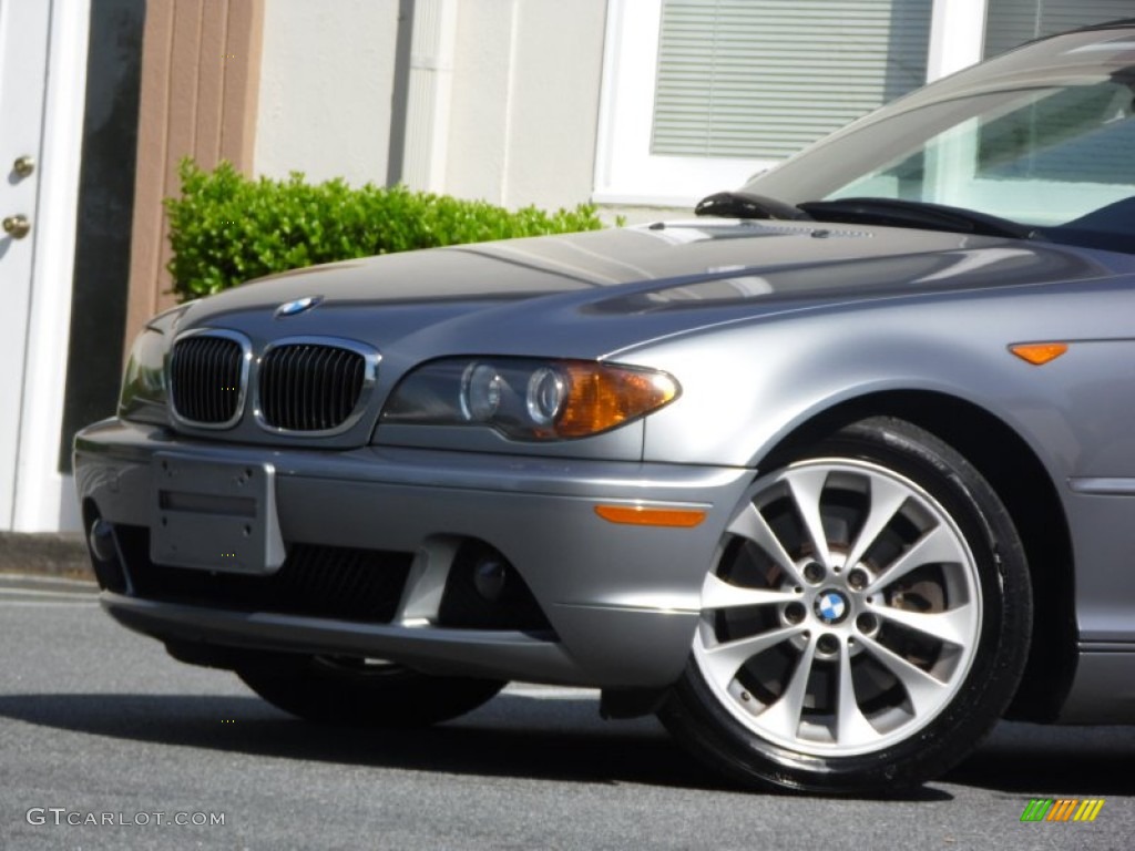 2004 3 Series 330i Convertible - Silver Grey Metallic / Grey photo #21