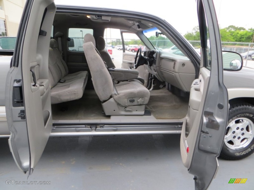 2000 Silverado 1500 LS Extended Cab 4x4 - Charcoal Gray Metallic / Medium Gray photo #24