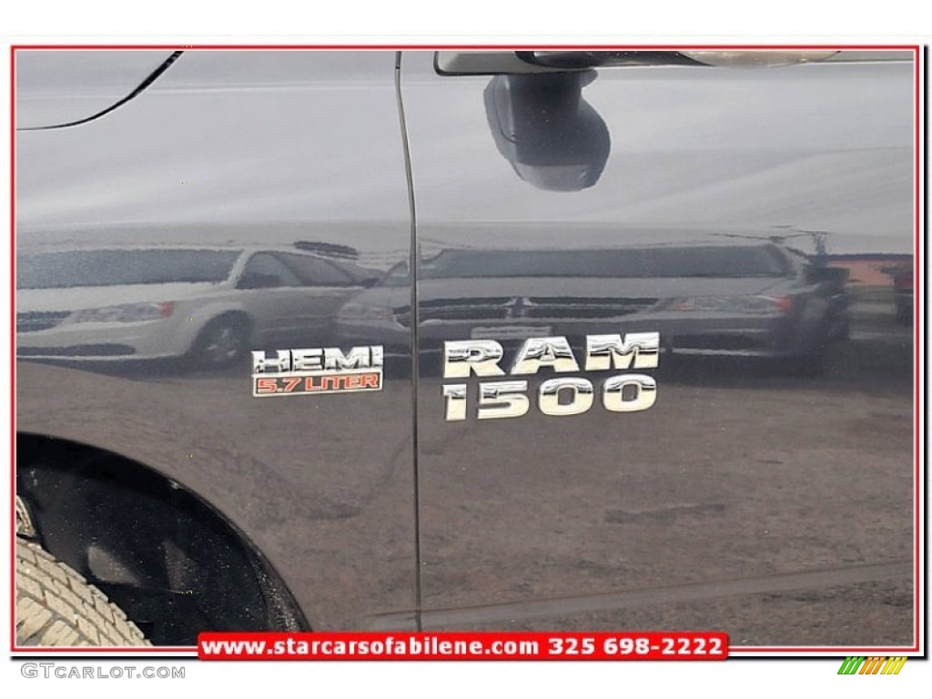 2013 1500 Lone Star Quad Cab - Maximum Steel Metallic / Black/Diesel Gray photo #2