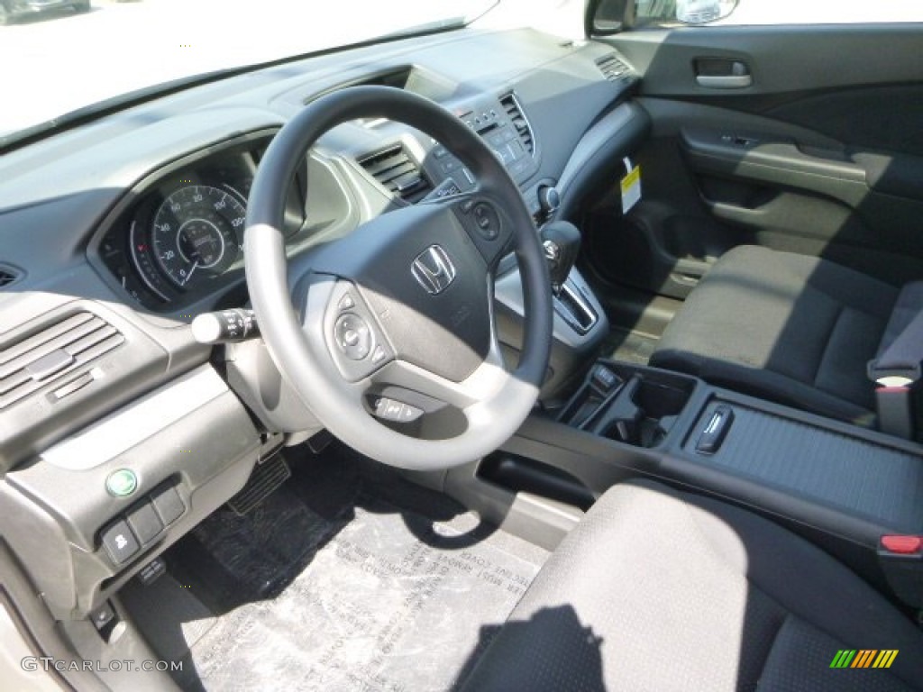 2013 CR-V EX AWD - Alabaster Silver Metallic / Black photo #15