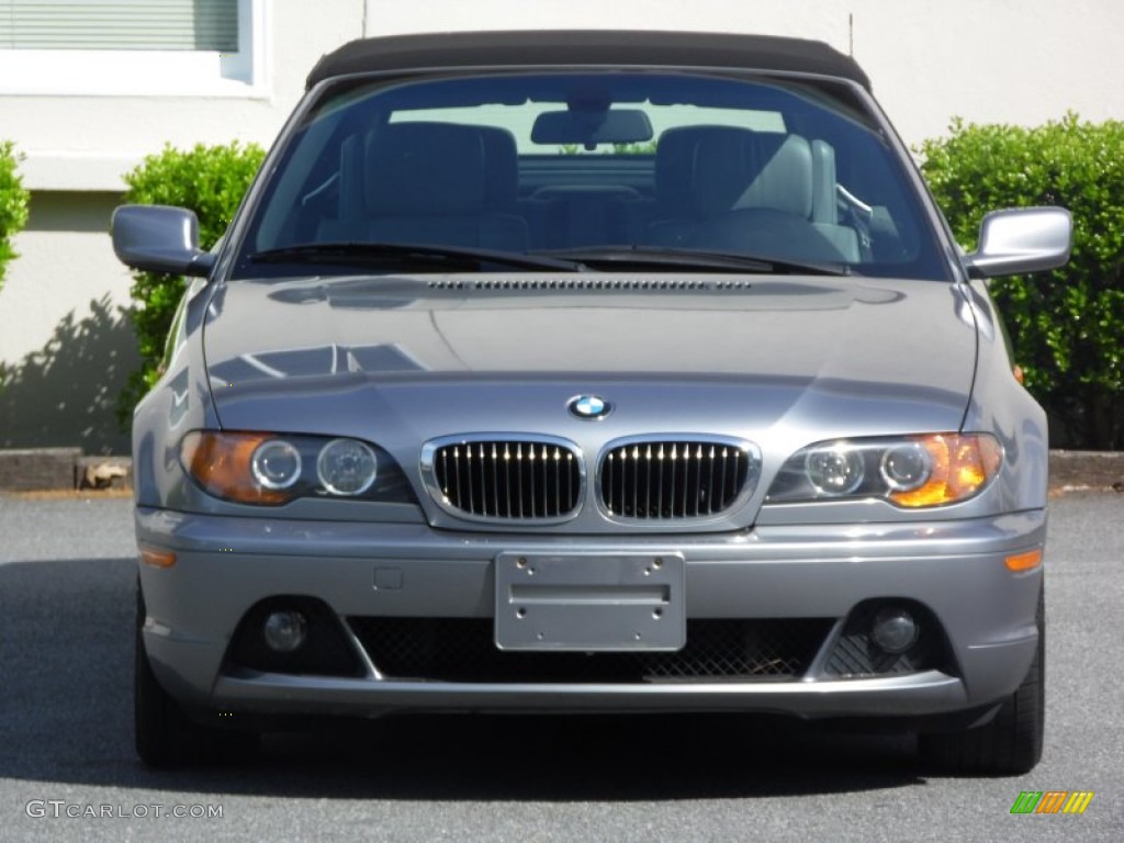 2004 3 Series 330i Convertible - Silver Grey Metallic / Grey photo #25