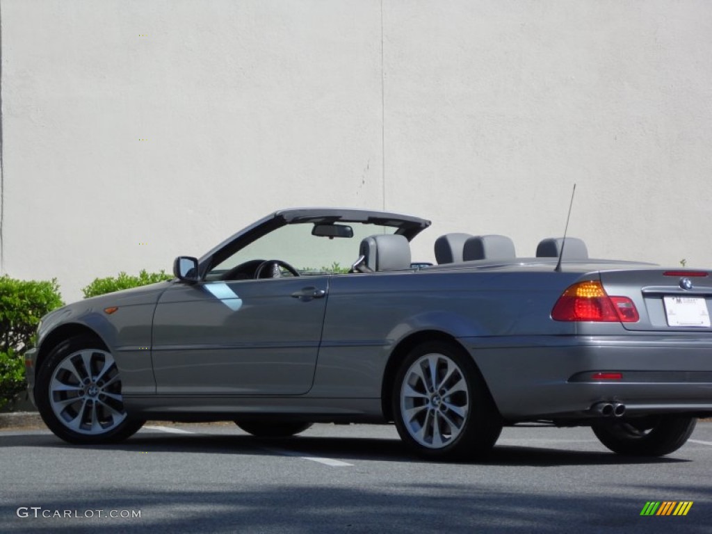 2004 3 Series 330i Convertible - Silver Grey Metallic / Grey photo #28