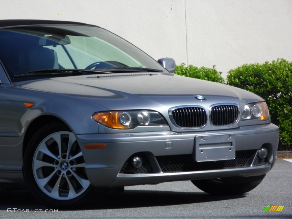 2004 3 Series 330i Convertible - Silver Grey Metallic / Grey photo #31