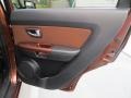 Red Rock Brown Cloth/Black Leather Door Panel Photo for 2012 Kia Soul #80299192