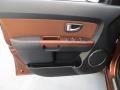 Red Rock Brown Cloth/Black Leather Door Panel Photo for 2012 Kia Soul #80299289