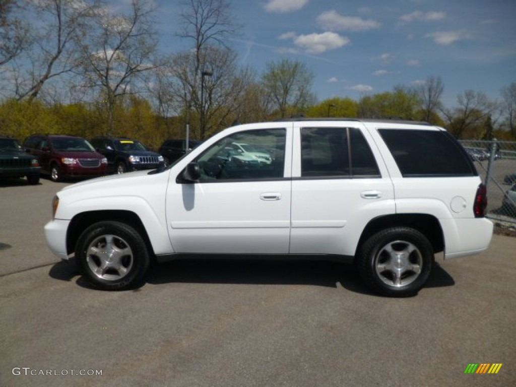 Summit White 2008 Chevrolet TrailBlazer LT 4x4 Exterior Photo #80299397