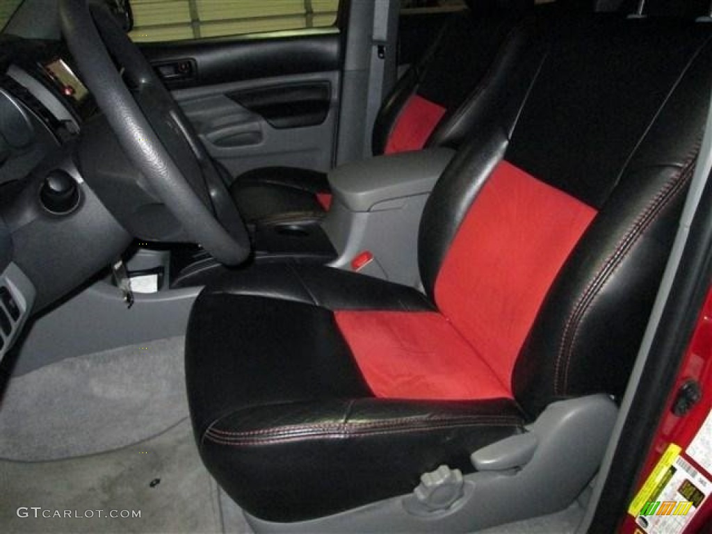 2009 Tacoma V6 PreRunner Double Cab - Barcelona Red Metallic / Graphite Gray photo #11