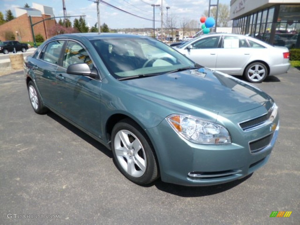 Silver Moss Metallic 2009 Chevrolet Malibu LS Sedan Exterior Photo #80300028