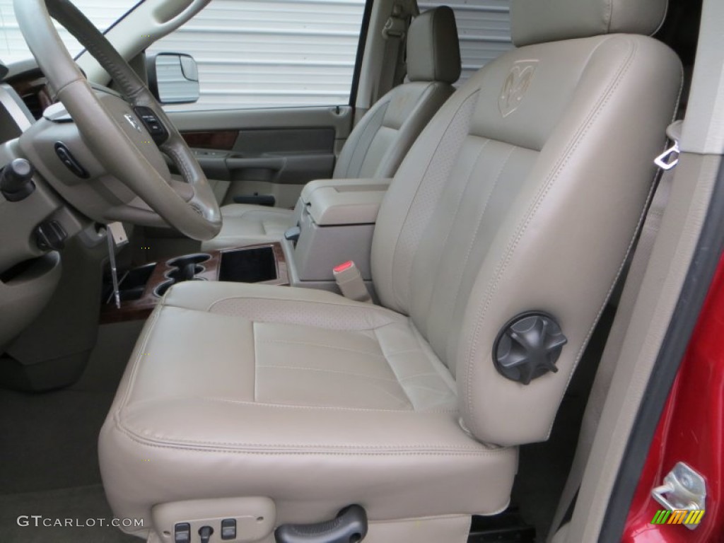 Khaki Interior 2008 Dodge Ram 2500 Laramie Mega Cab 4x4 Photo #80300997