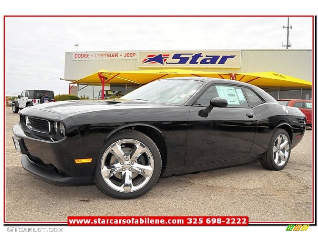 2013 Challenger SXT - Pitch Black / Dark Slate Gray photo #1