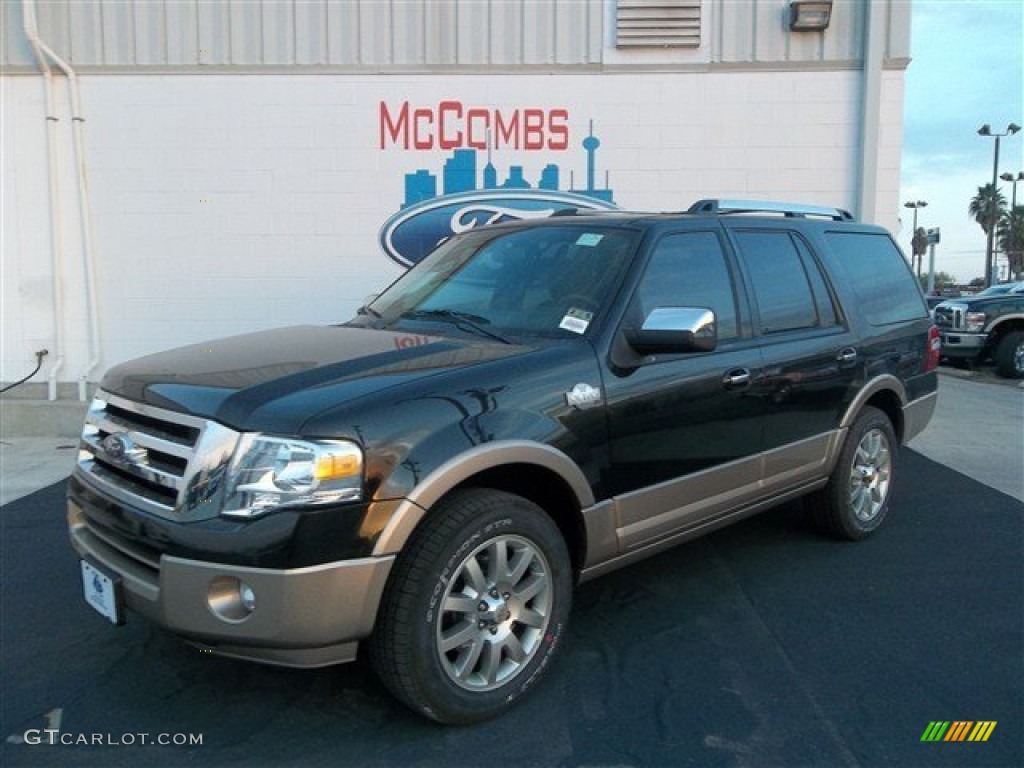 2013 Expedition King Ranch - Tuxedo Black / King Ranch Charcoal Black/Chaparral Leather photo #2