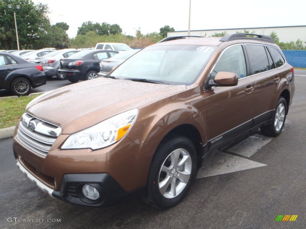 2013 Outback 2.5i Limited - Caramel Bronze Pearl / Warm Ivory Leather photo #1