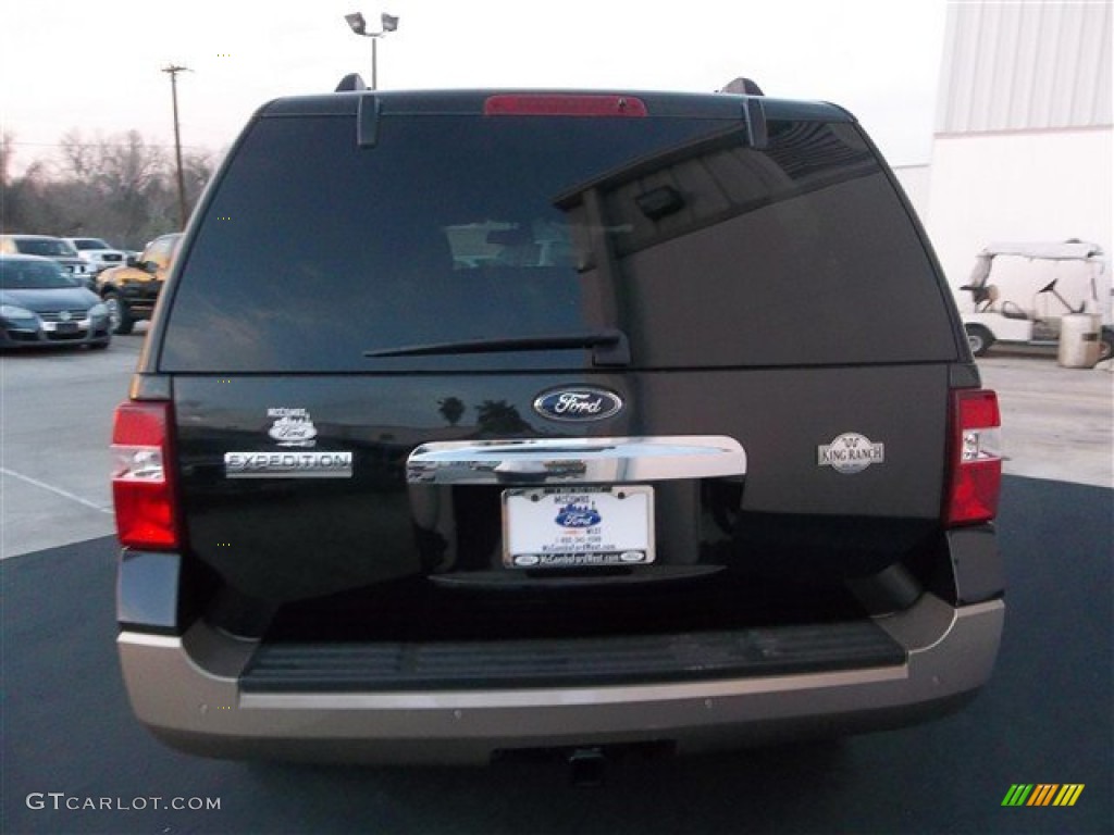 2013 Expedition King Ranch - Tuxedo Black / King Ranch Charcoal Black/Chaparral Leather photo #5