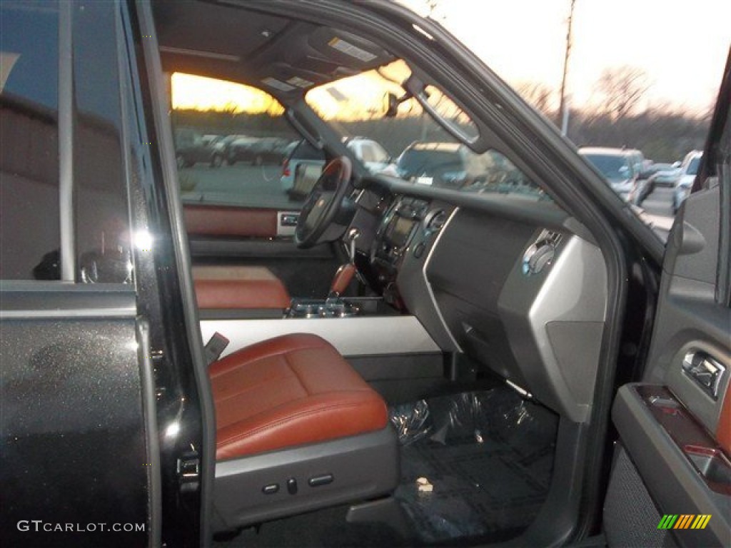2013 Expedition King Ranch - Tuxedo Black / King Ranch Charcoal Black/Chaparral Leather photo #11