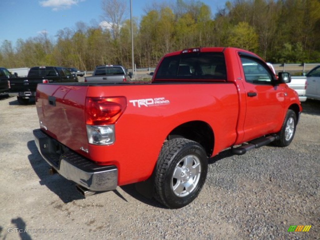 2007 Tundra TRD Regular Cab 4x4 - Radiant Red / Graphite Gray photo #6