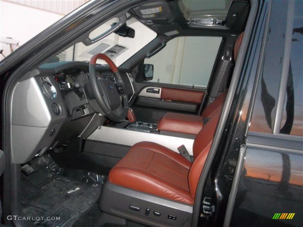 2013 Expedition King Ranch - Tuxedo Black / King Ranch Charcoal Black/Chaparral Leather photo #22